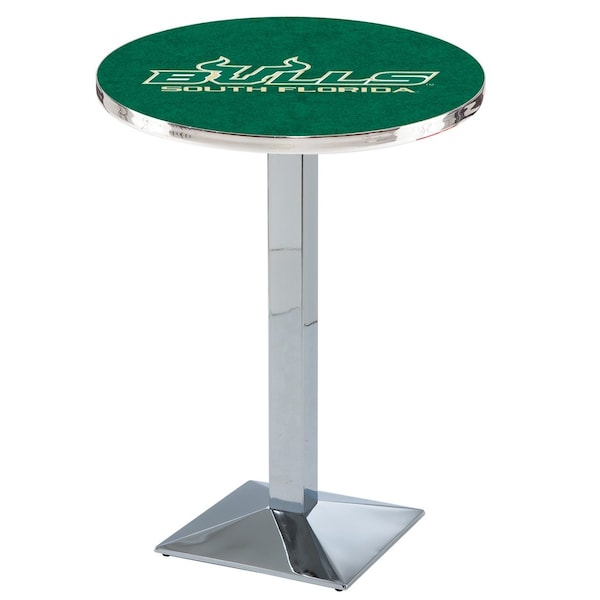 42" Chrome South Florida Pub Table